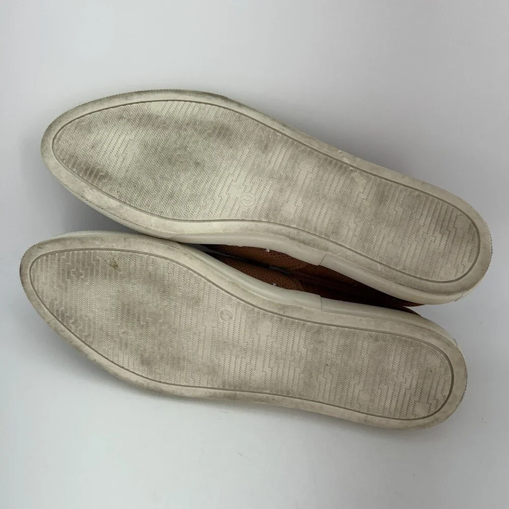 Free People Shoes Womens Size 10 EU 41 Textured Leather Slip On Comfort Sneaker